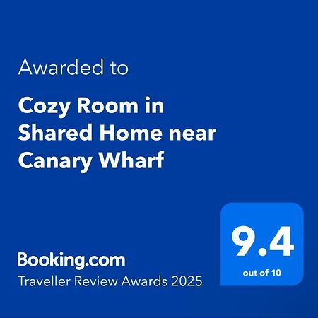 Cozy Room In Shared Home Near Canary Wharf Londra Esterno foto